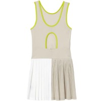 Vestido Lacoste Ultra Dry Cinza Branco Amarelo