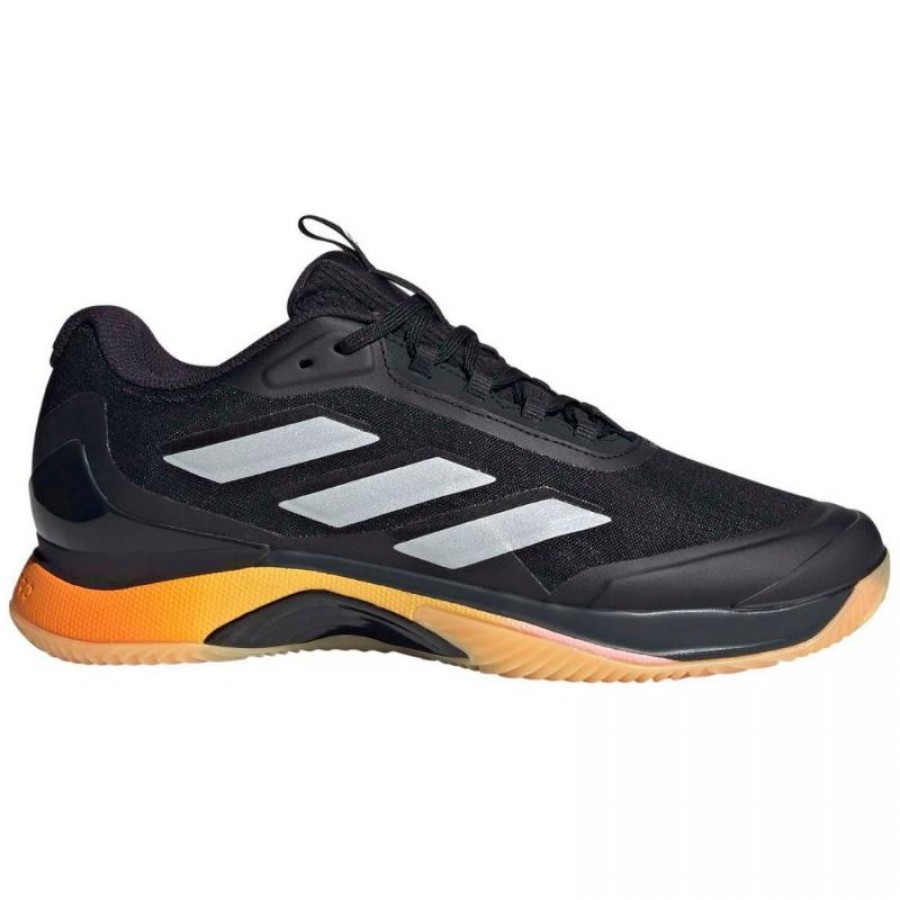 Adidas Avacourt 2.0 Clay Preto Prata Laranja Sapatos Femininos