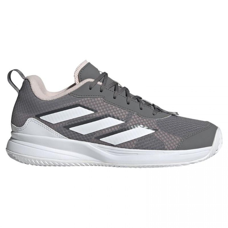 Adidas AvaFlash Clay Gray White Pink Women''s Sneakers
