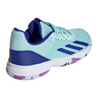 Adidas Courtflash Aqua Viola Blu Junior Scarpe da ginnastica