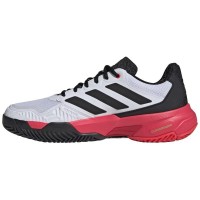 Adidas CourtJam Control 3 White Black Red Sneakers