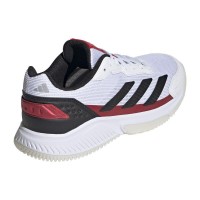 Zapatillas Adidas Crazyquick Padel Blanco Negro Rojo