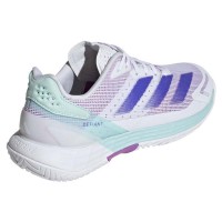 Adidas Defiant Speed 2 Blanc Bleu Aqua Baskets Femme