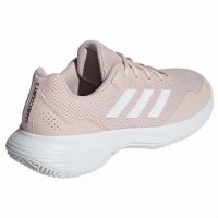 Adidas GameCourt 2.0 Rose Blanc Baskets Femme