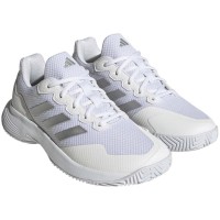 Zapatillas Adidas GameCourt 2 Blanco Plata Metal Mujer