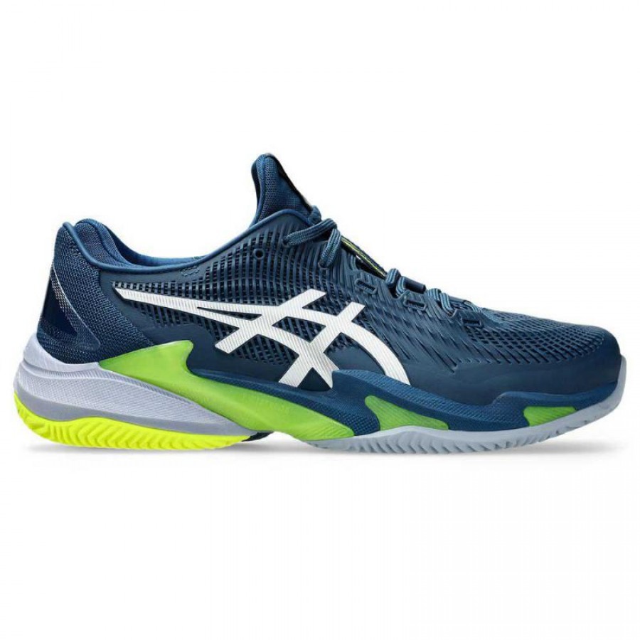 Sneakers Asics Court FF 3 Blu Mako Bianco - TERRA BATTUTA