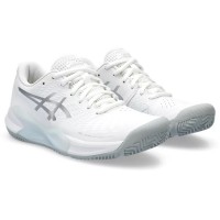 Tenis Asics Gel Challenger 14 Padel Branco Prata Feminino