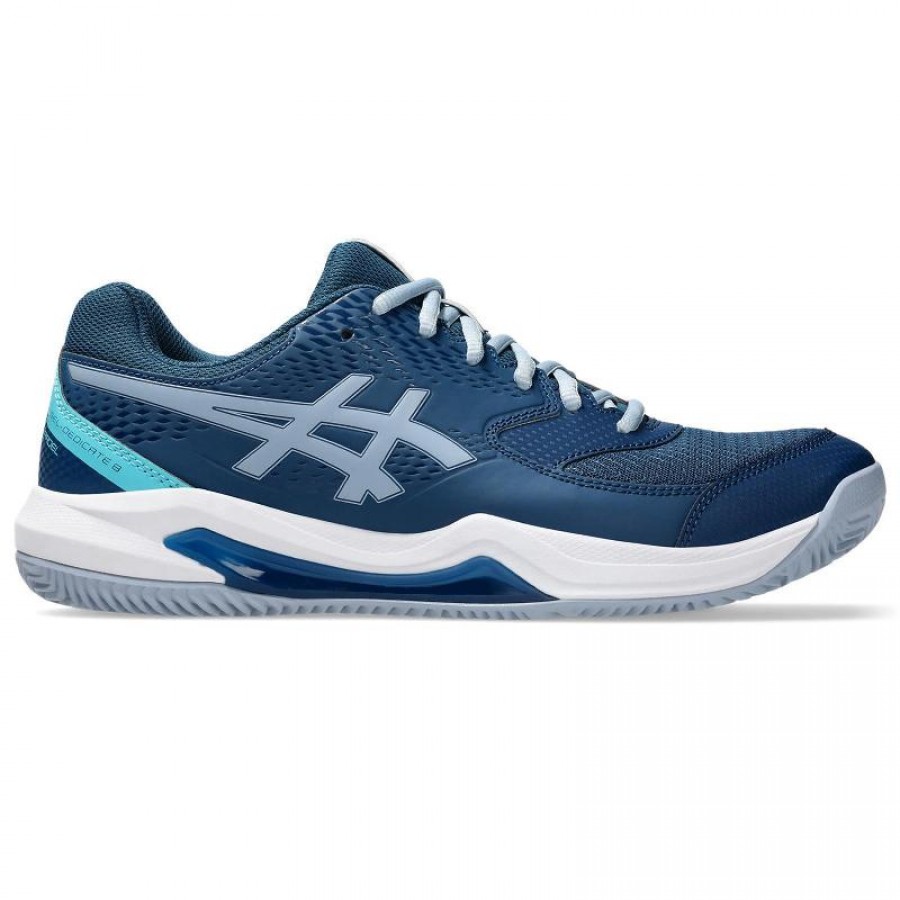 Zapatillas Asics Gel Dedicate 8 Padel Azul Mako Gris