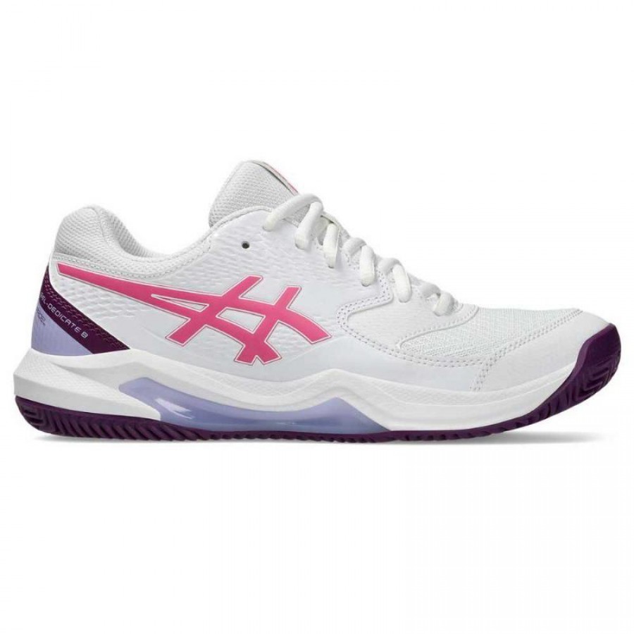 Asics Gel Dedicate 8 Padel White Dragon Fruit Women''s Sneakers