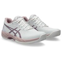 Tenis Asics Gel Game 9 Clay White Mauve para Mulheres