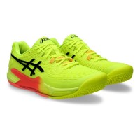 Asics Gel Resolution 9 Clay Paris Tenis Preto Amarelo