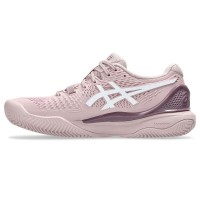 Asics Gel Resolucão 9 Clay Rosa Tenis Branco Feminino