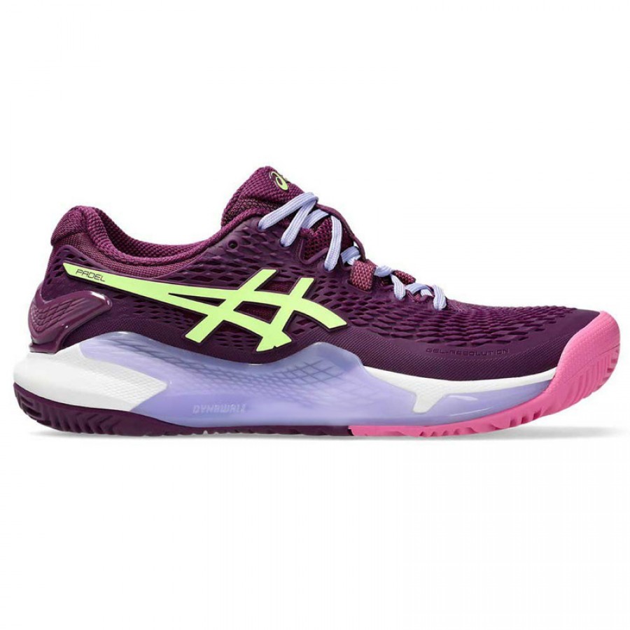 Scarpe Asics Gel Resolution 9 Padel Intense Lime Donna