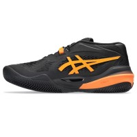 Tenis Asics Gel Resolution X Clay Preto Laranja