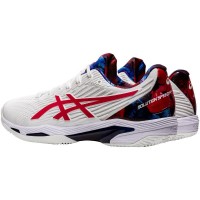 Chaussures Asics Solution Speed FF 2 Clay L.E. Blanco Rojo Classic - Barata Oferta Outlet