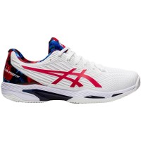 Sapatos Asics Solução Velocidade FF 2 Argila L.E. White Red Classic - Barata Oferta Outlet