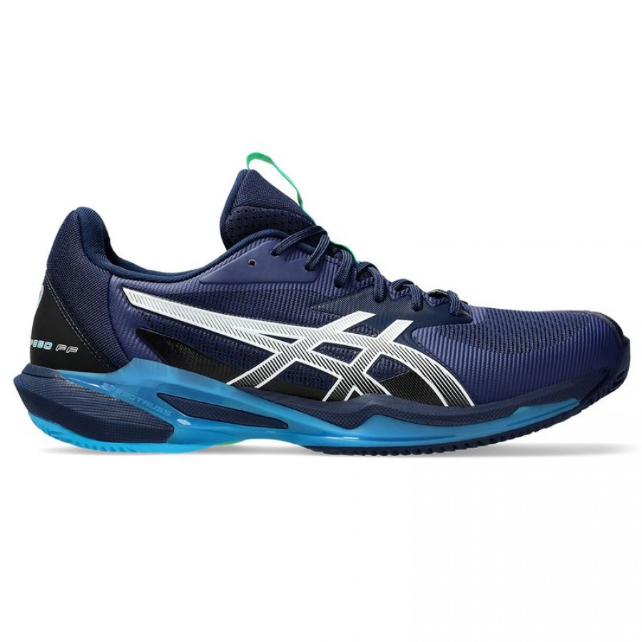 Baskets Asics Solution Speed FF 3 TERRE BATTUE Bleu Blanc