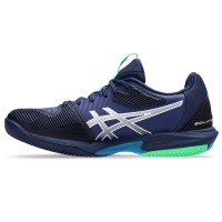 Baskets Asics Solution Speed FF 3 TERRE BATTUE Bleu Blanc