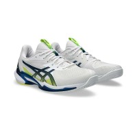 Asics Solution Speed FF 3 Clay White Blue Tenis Mako