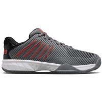 Tenis Kswiss Hypercourt Expres 2 HB Cinza Vermelho Preto