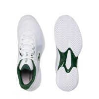 Lacoste Tech Point 124 Sapatos Branco Verde Escuro