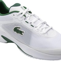 Chaussures Lacoste Tech Point 124 Blanc Vert Fonce