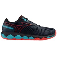 Mizuno Wave Enforce Tour 2 Padel Preto Azul Vermelho Tenis