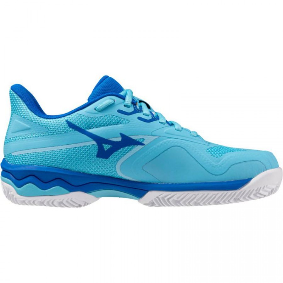 Mizuno Wave Exceed Light 2 Clay Azul Branco Tenis Feminino