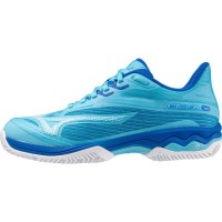 Mizuno Wave Exceed Light 2 Clay Azul Branco Tenis Feminino