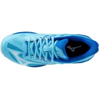 Baskets Femme Mizuno Wave Exceed Light 2 TERRE BATTUE Bleu Blanc