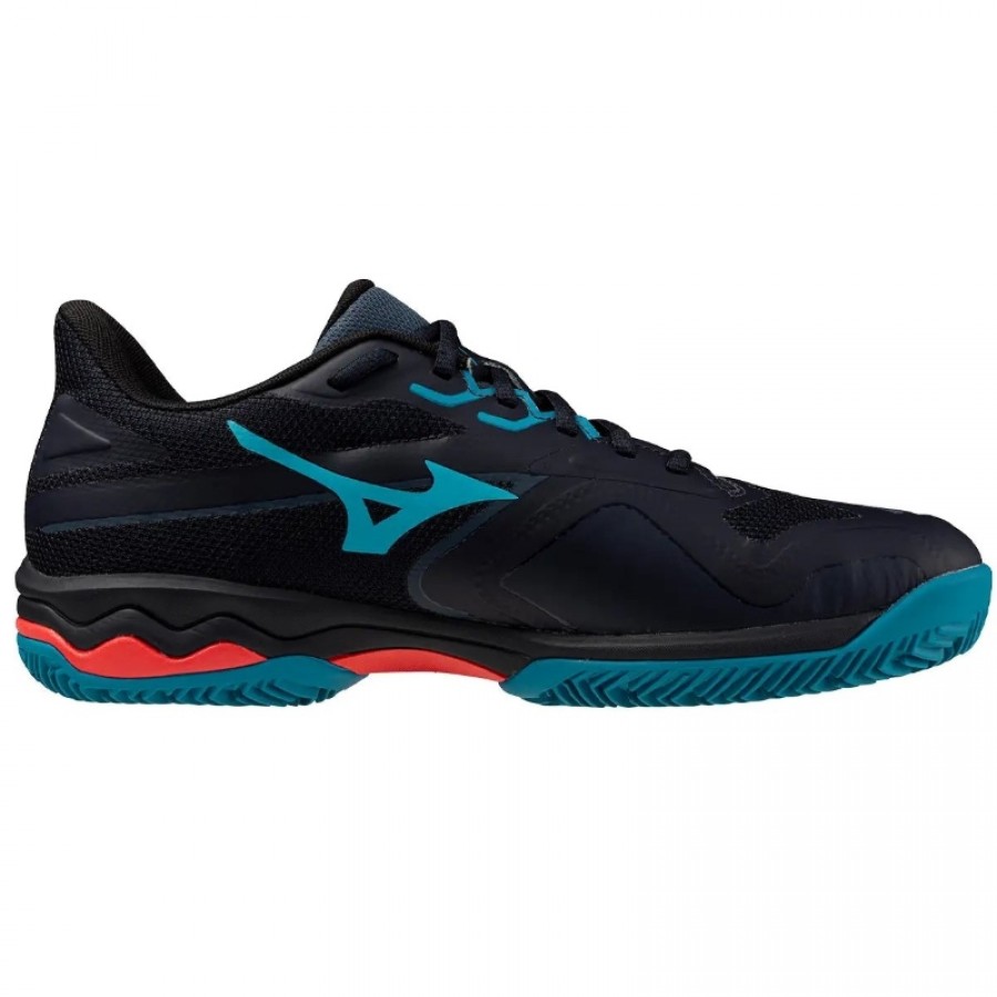 Zapatillas Mizuno Wave Exceed Light 2 Padel Negro Azul Rojo