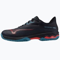 Sneakers Mizuno Wave Exceed Light Light 2 Padel Nero Blu Rosso