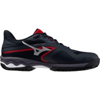 Mizuno Wave Exceed Light 2 Padel Noir Blanc Rouge Sneakers