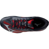 Mizuno Wave Exceed Light 2 Padel Black White Red Sneakers