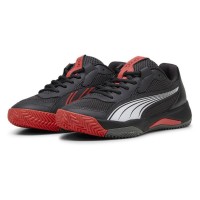 Puma Nova Court Grigio Scuro Nero Rosso Sneakers