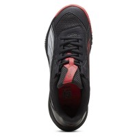 Zapatillas Puma Nova Court Gris Oscuro Negro Rojo