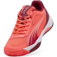 Puma Nova Court Red Bordeaux White Sneakers