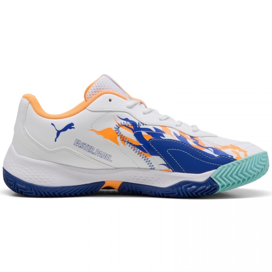 Puma Nova Smash Bianco Blu Arancione Sneakers