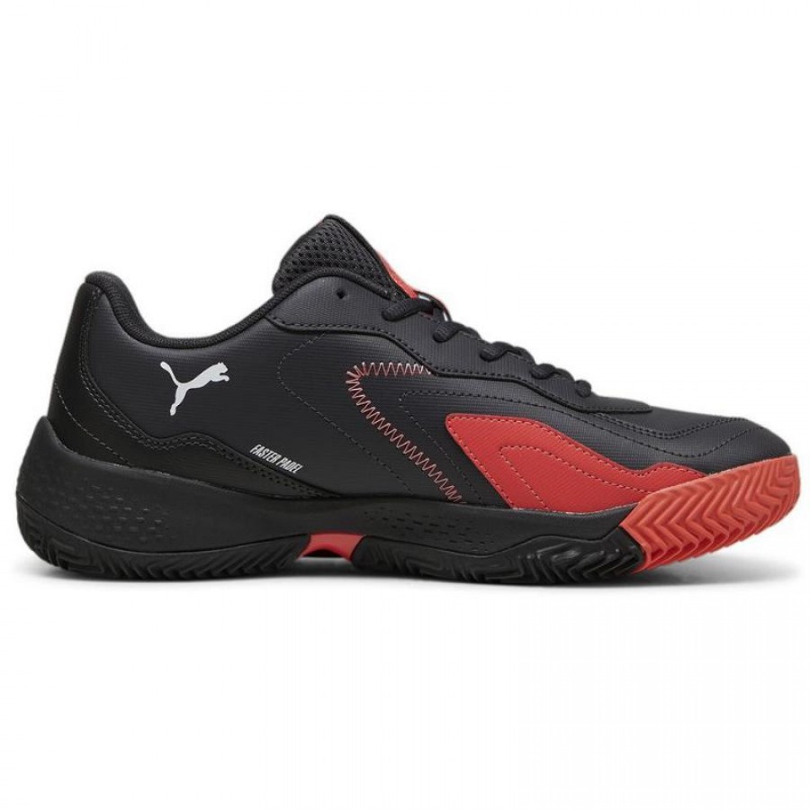 Tenis Puma Nova Smash Cinza Escuro Preto Vermelho