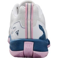 Tenis Wilson Rush Pro 4.5 Clay Branco Azul Feminino