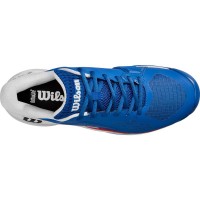 Zapatillas Wilson Rush Pro Ace Clay Azul Blanco Rojo